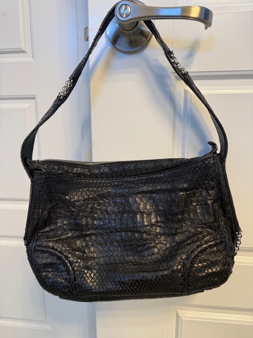 Takashimaya NYC Snakeskin Leather Shoulder Bag